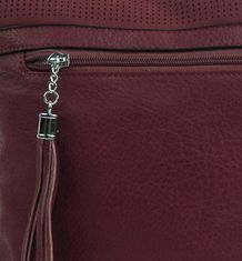 Kraftika Středně velká tmavě červená crossbody dámská kabelka nh8147