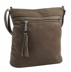 Kraftika Středně velká přírodně hnědá crossbody dámská kabelka nh8147