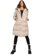 Kraftika Béžová dámská bunda s kapucí, velikost m
