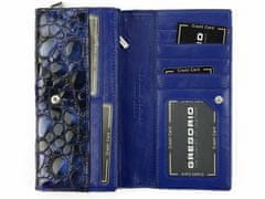 Gregorio Kožená modrá dámská peněženka v dárkové krabičce