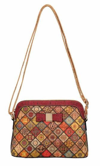 Kraftika Menší crossbody dámská kabelka v korkovém designu se322