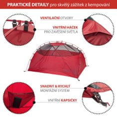 KEENFLEX Turistický stan pro 2 osoby - 2850g 3 - 4 sezónní 