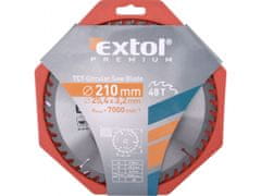 Extol Premium Kotouč pilový s SK plátky, O 210x3,0x25,4mm, 48T