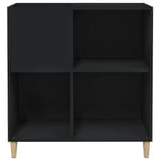 Greatstore Skříňka na LP desky černá 84,5 x 38 x 89 cm kompozitní dřevo