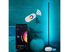 BOT Nordic chytrá rohová stojací LED lampa N2 140 cm WiFi RGB, bílá