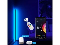 BOT Nordic chytrá rohová stojací LED lampa N2 140 cm WiFi RGB, bílá