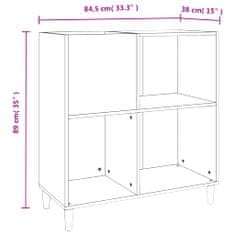 Vidaxl Skříňka na LP desky šedá sonoma 84,5x38x89 cm kompozitní dřevo