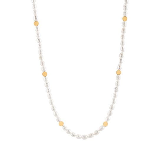 Troli Elegantní náhrdelník s pravými perlami VAAXP1319G