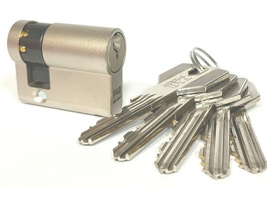 Assa Abloy půlvložka cylindrická 3.01/DZNs 30+10 5kl. Ni