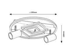 Rabalux  AZTEC LED stropní svítidlo 6905