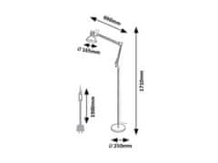 Rabalux  ARISTEO stojací lampa 2196