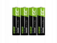 Green Cell Nabíjecí baterie AA 2600mAh 4ks.