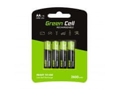 Green Cell Nabíjecí baterie AA 2600mAh 4ks.