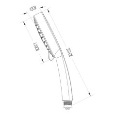 SAPHO Ruční masážní sprcha, 5 režimů sprchování, průměr 120mm, ABS/chrom 1204-04 - Sapho