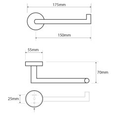 SAPHO X-STEEL držák toaletního papíru bez krytu, nerez mat XS700 - Sapho