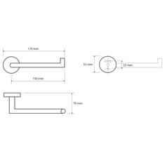 SAPHO X-ROUND držák toaletního papíru, chrom XR703 - Sapho