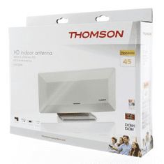 Thomson ANT1528W aktivní pokojová DVB-T/T2 anténa, bílá