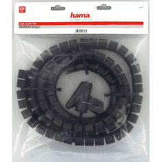 Hama trubice pro vedení kabelů, 2 m, 25 mm, černá