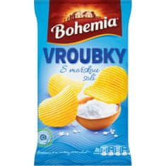 BOHEMIA Oubkované brambůrky mořská sůl 65g