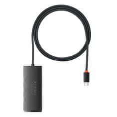 Greatstore Adaptér řady Lite HUB USB-C 4x USB 3.0 1m černý