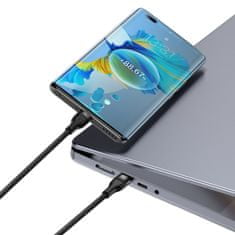 shumee Flash Series 2v1 USB-C 2xUSB-C 100W rychlonabíjecí kabel 1,5 m černý