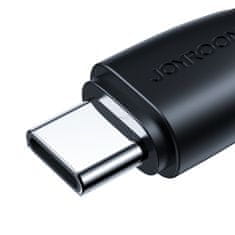 Joyroom Rychlonabíjecí datový kabel s nylonovým opletem USB / USB-C 3A 1,2m Joyroom Surpass Černý