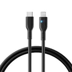 shumee iPhone kabel s LED indikátorem USB-C - Lightning 20W 1,2m černý