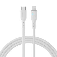 shumee iPhone kabel s LED indikátorem USB-C - Lightning 20W 2m bílý