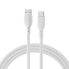 shumee Kabel s LED indikátorem USB - USB-C 3A 2m bílý