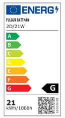 Fulgur  2D 21W/2700K úsporná zářivka - žluté světlo
