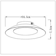LUCIDE  LED svítidlo FOSKO White 12W/900Lm/2700K, průměr 35cm