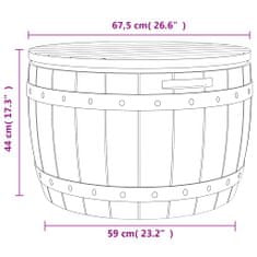 Petromila Zahradní úložný box 3 v 1 černý polypropylen