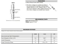 HADEX BYX83 3V0 - dioda zenerova 0,5W DO35