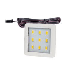 Design Light LED Světel Pod Kuchyňskou Linku SQUARE 3 Bílá 2.5W 12V DC Studená Bílá