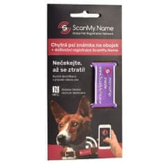 ScanMy.Name ScanMy.Name NFC identifikační známka, fialová + Doživotní členství Family