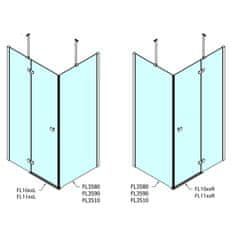 POLYSAN FORTIS obdélníkový sprchový kout 1200x1000 mm, R varianta FL1012RFL3510 - Polysan