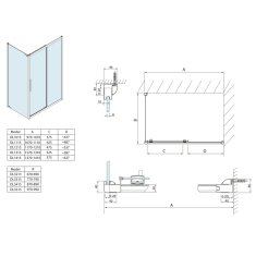 POLYSAN LUCIS LINE obdélníkový sprchový kout 1000x700mm L/P varianta DL1015DL3215 - Polysan