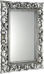 SAPHO SCULE zrcadlo ve vyřezávaném rámu 80x120cm, stříbrná IN308 - Sapho