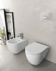 ISVEA INFINITY bidet závěsný, 36,5x53cm, bílá 10NF41001 - Isvea