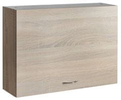 AQUALINE ZOJA/KERAMIA horní skříňka výklopná 70x50x20cm, dub platin 52364 - Aqualine