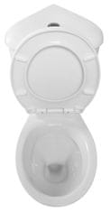 AQUALINE CLIFTON rohové WC kombi, dvojtlačítko 3/6l, zadní/spodní odpad, bílá FS1PK - Aqualine