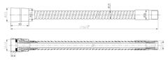 SAPHO Sprchová hadice pro výsuvné sprchy, F1/2"-M3/8", 175cm, chrom FLE16 - Sapho