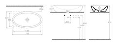 ISVEA SISTEMA keramické umyvadlo 75x42cm, bílá 10AR65075 - Isvea