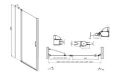 Gelco ONE sprchové dveře do niky 1200 mm, čiré sklo GO4412D - Gelco