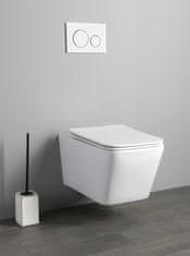 SAPHO PORTO závěsná WC mísa, Rimless, 36x52cm, bílá PZ102WR - Sapho