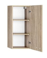 AQUALINE ZOJA/KERAMIA FRESH horní skříňka 35x76x23cm, dub platin 50336 - Aqualine