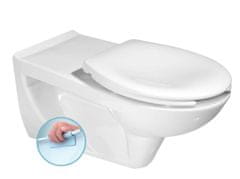 SAPHO HANDICAP závěsná WC mísa prodloužená 37,5x73cm, Rimless, bílá K670-002 - Sapho