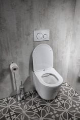 SAPHO PACO závěsná WC mísa, Rimless, 36x53cm, bílá PZ1012WR - Sapho