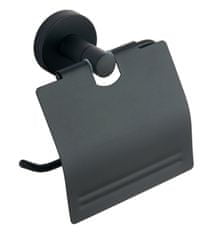 AQUALINE SAMBA držák toaletního papíru s krytem, černá SB207 - Aqualine