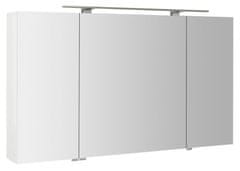 SAPHO MIRRÓ galerka s LED osvětlením, 3x dvířka, 120x70x16cm, bílá MC121-0030 - Sapho